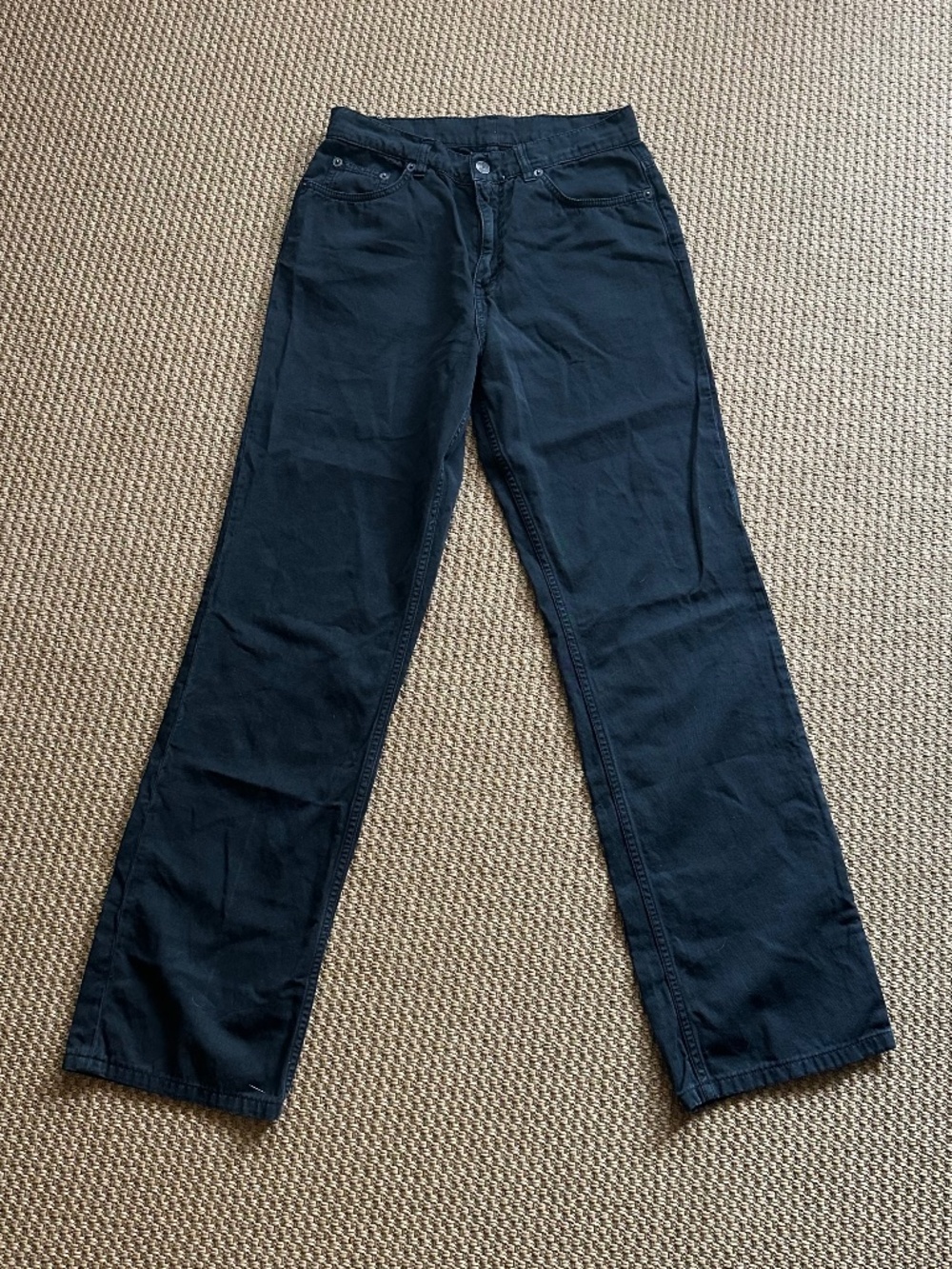 The Row Boot Cut Black Cotton Jeans